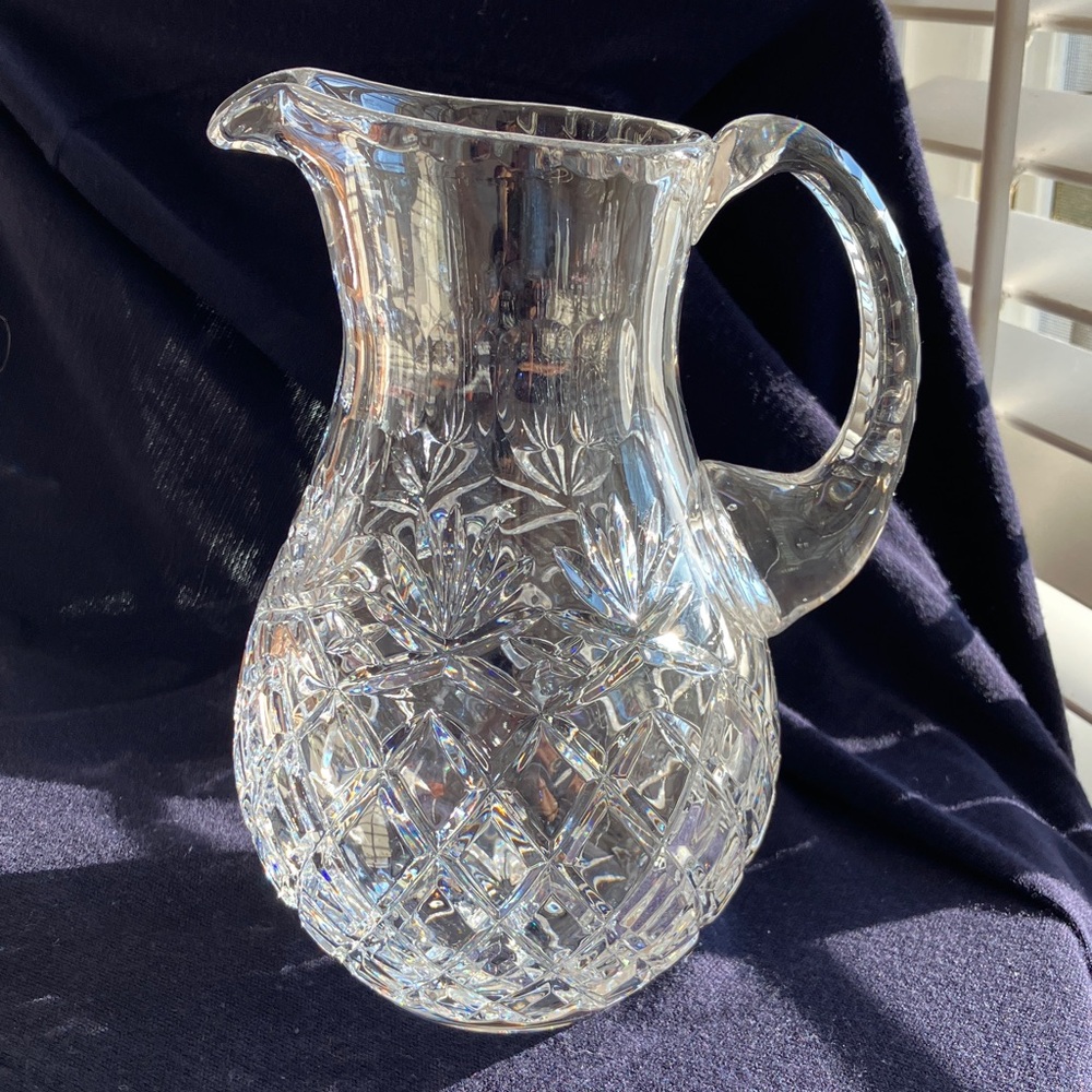 Vintage Noritake “Hampton Hill” Collection Lead Cut Crystal Pitcher/Vase 1980’s